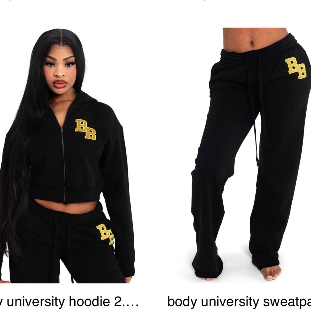 BB Black Track Pants for Women